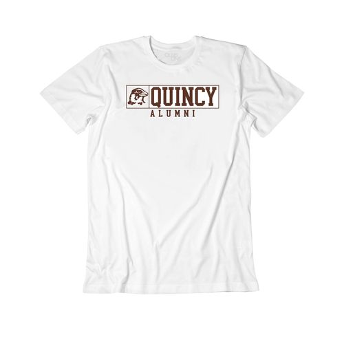 Picture of Quincy Alumni Hawk - Classic Tee - White