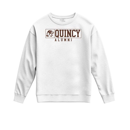 Picture of Quincy Alumni Hawk - Classic Crew - White