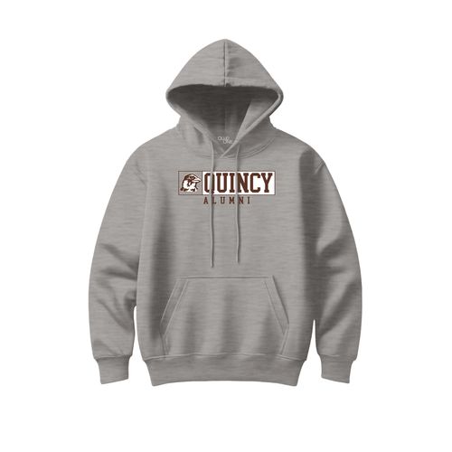 Picture of Quincy Alumni Hawk - Classic Hoodie - Light Grey