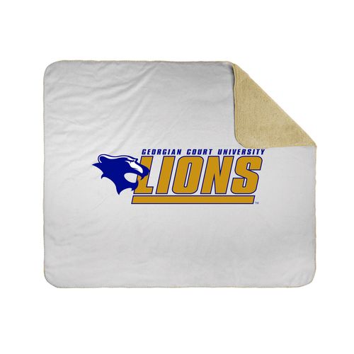 Picture of 50x60 Sherpa Lined Throw Blanket - white