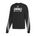 Picture of Women's Cropped 3-Stripe Crew  - medium grey heather