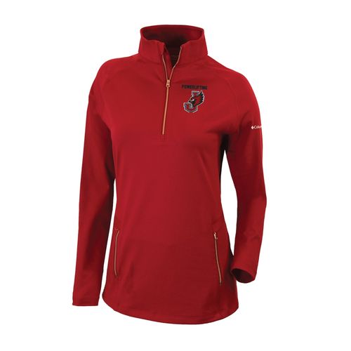 Picture of Women's Omni-Wick Outward Nine 1/4 Zip - intense red