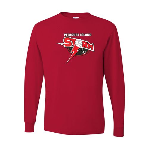 Picture of Dri-Power Long Sleeve T-Shirt - True Red