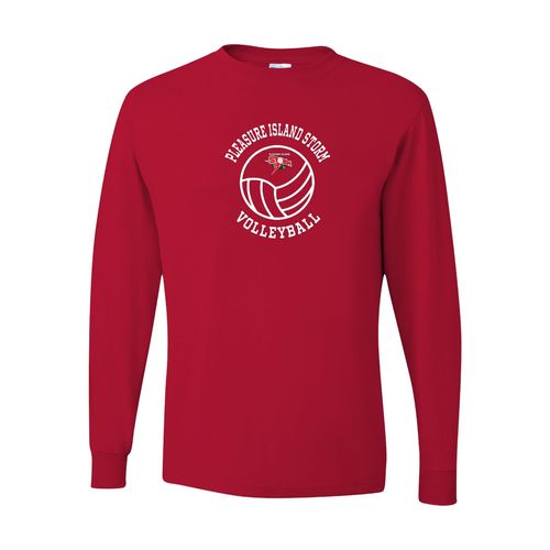 Picture of Dri-Power Long Sleeve T-Shirt - True Red