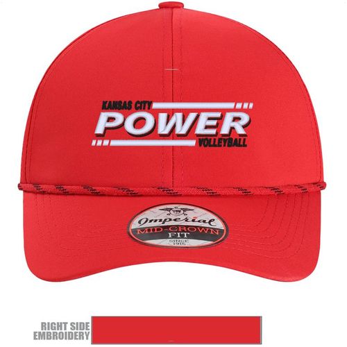 Picture of Imperial -  Habanero Performance Rope Cap - red