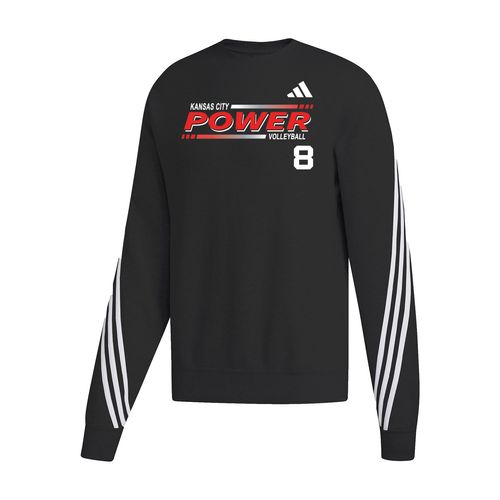 Picture of Women's Cropped 3-Stripe Crew  - black