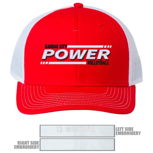 Picture of The Game Everyday Trucker Cap - red/ white