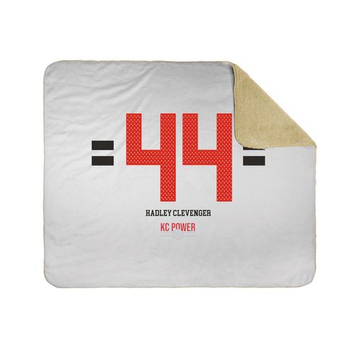 Picture of 50x60 Sherpa Lined Throw Blanket - white