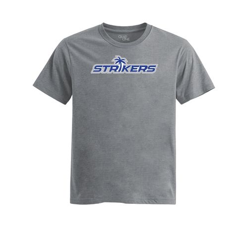 Picture of Womens Fitted Triblend Tee - Heather Grey