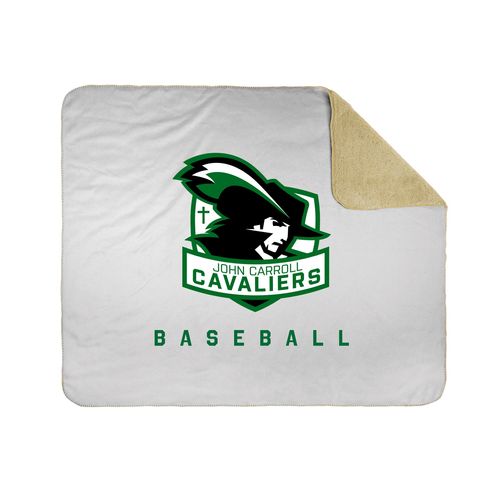 Picture of 50x60 Sherpa Lined Throw Blanket - white