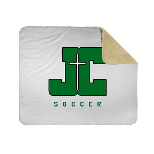 Picture of 50x60 Sherpa Lined Throw Blanket - white