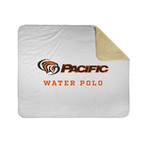 Picture of 50x60 Sherpa Lined Throw Blanket - white