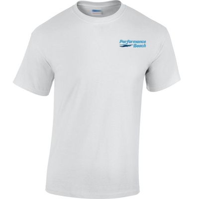 Picture of Russell DRI-POWER Tee - White - Embroidery Text Drop