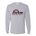 Picture of Youth Dri-Power Long Sleeve T-Shirt - White - Logo Text Drop