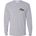 Picture of Youth Dri-Power Long Sleeve T-Shirt - White - Embroidery Text Drop