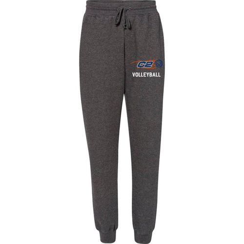 Picture of Fleece Joggers Women's - Charcoal - Embroidery Text Drop