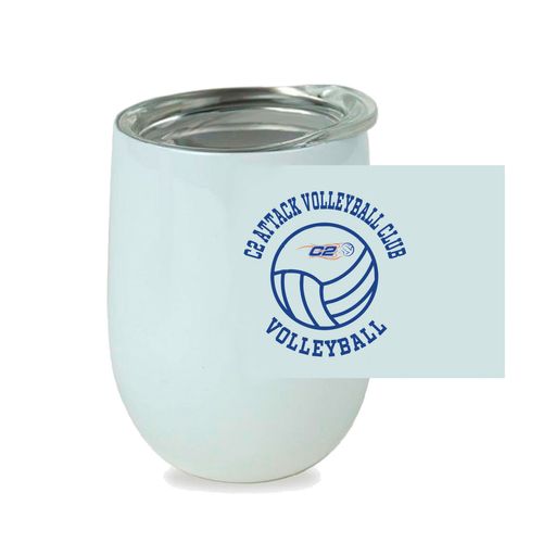 Picture of Stemless Wine Cup - White - Sport Circle