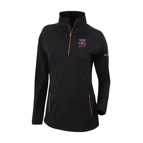 Picture of Women's Omni-Wick Outward Nine 1/4 Zip - black