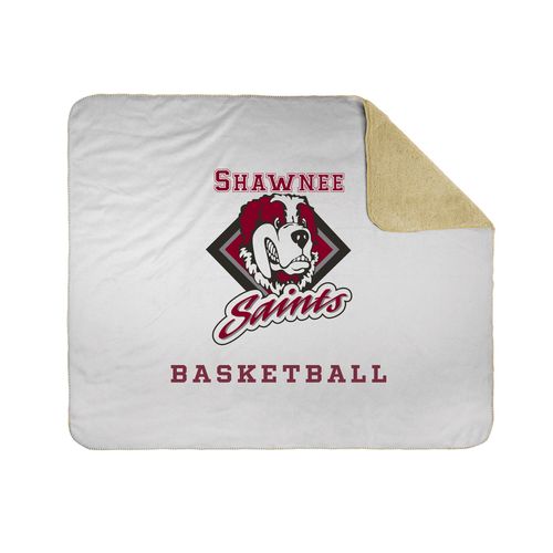 Picture of 50x60 Sherpa Lined Throw Blanket - white