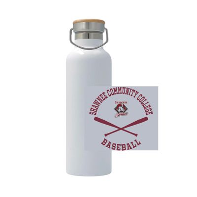 Picture of 25oz Stainless Steel Thermos - White - Sport Circle
