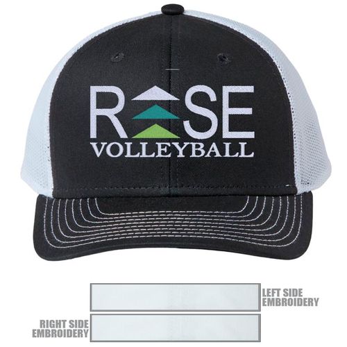 Picture of The Game Everyday Trucker Cap - Black/ White - Hat Embroidery