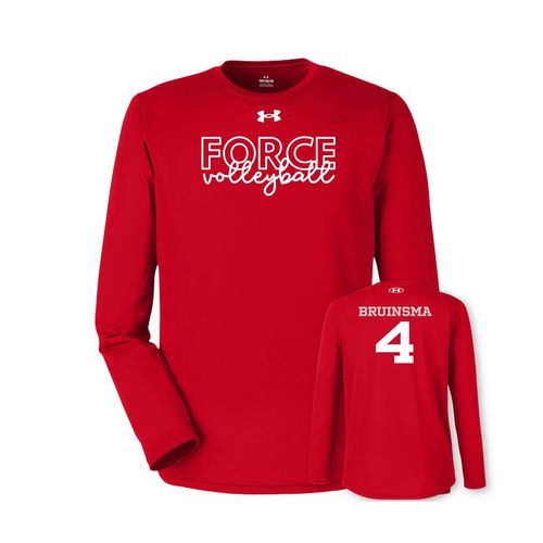 Picture of UA Team Tech Long Sleeve T-Shirt - Red