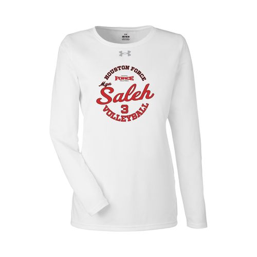 Picture of UA Womens Team Tech Long Sleeve T-Shirt - White