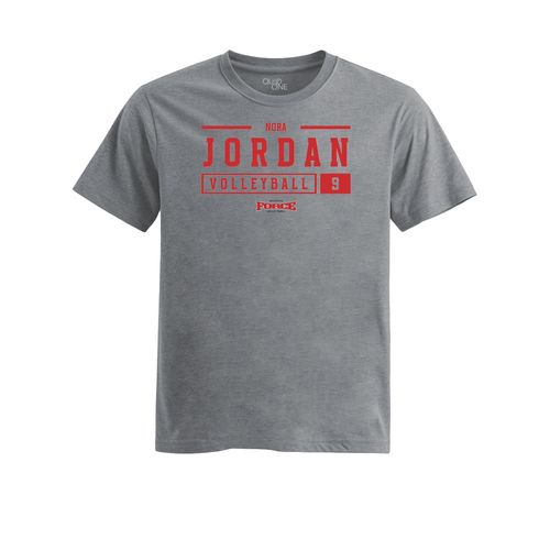 Picture of Womens Fitted Triblend Tee - Heather Grey