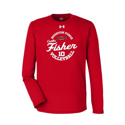Picture of UA Team Tech Long Sleeve T-Shirt - Red