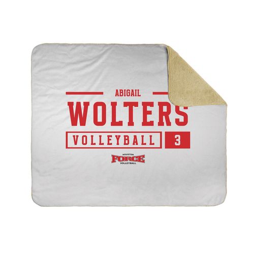 Picture of 50x60 Sherpa Lined Throw Blanket - white