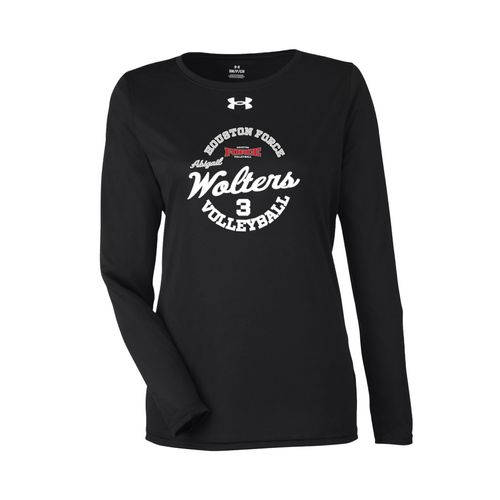 Picture of UA Womens Team Tech Long Sleeve T-Shirt - Black