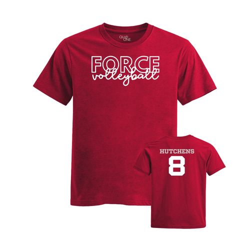 Picture of Womens Fitted Triblend Tee - Heather Red