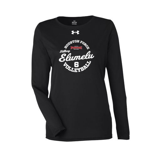 Picture of UA Womens Team Tech Long Sleeve T-Shirt - Black