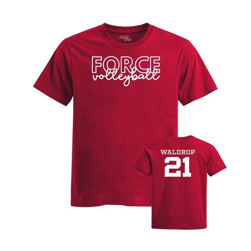 Picture of Womens Fitted Triblend Tee - Heather Red