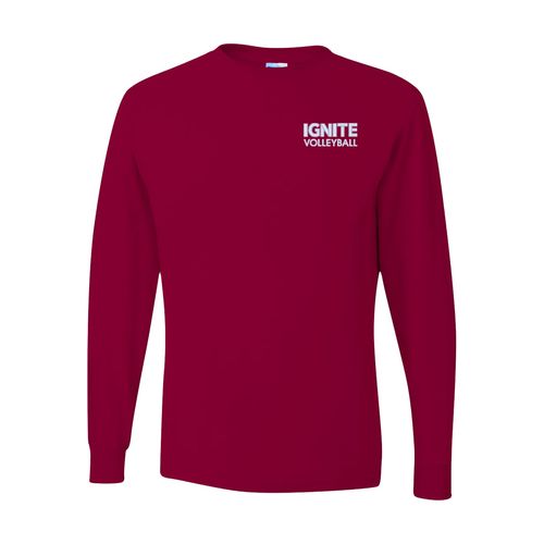 Picture of Dri-Power Long Sleeve T-Shirt - Cardinal