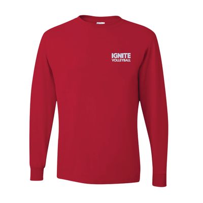 Picture of Dri-Power Long Sleeve T-Shirt - True Red