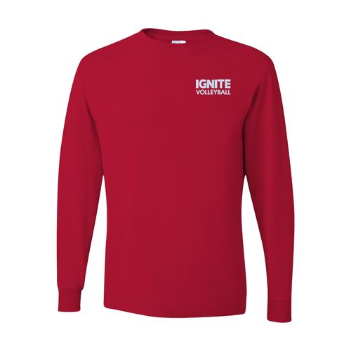 Picture of Dri-Power Long Sleeve T-Shirt - True Red