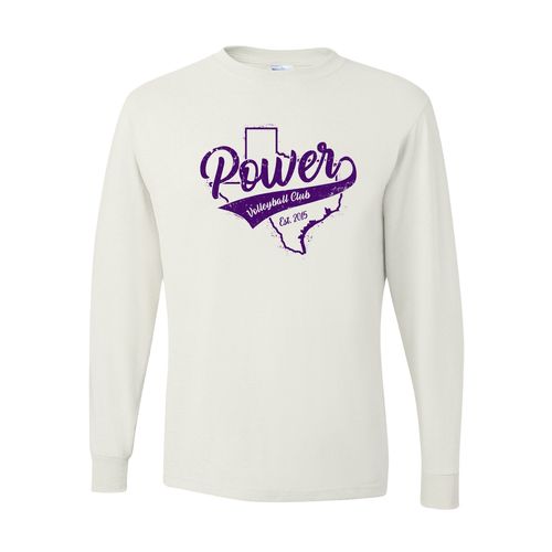 Picture of Dri-Power Long Sleeve T-Shirt - White