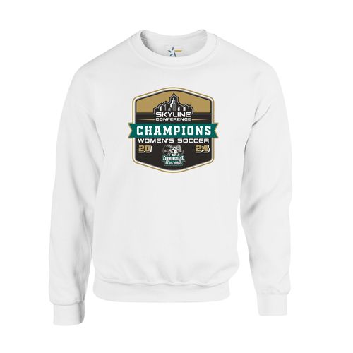 Picture of Farmingdale W Soccer 2024 CHAMPIONS - Fleece Crewneck - white