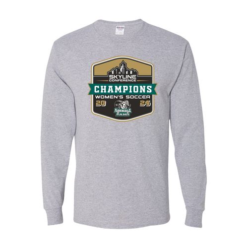 Picture of Farmingdale W Soccer 2024 CHAMPIONS - Dri-Power Long Sleeve T-Shirt - Athletic Heather