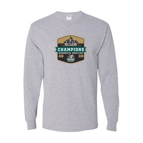 Picture of Farmingdale W Soccer 2024 CHAMPIONS - Youth Dri-Power Long Sleeve T-Shirt - Athletic Heather