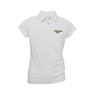 Picture of Youth Girls Garb Brighton Polo - White