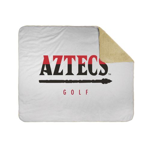 Picture of 50x60 Sherpa Lined Throw Blanket - white