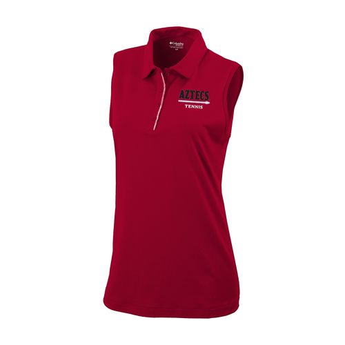 Picture of Women's Omni-Wick Tend the Ball Tank - intense red-white