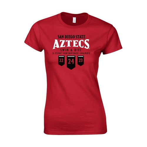 Picture of Women's Semi-Fitted Classic T-Shirt  - red