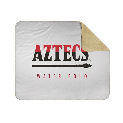 Picture of 50x60 Sherpa Lined Throw Blanket - white