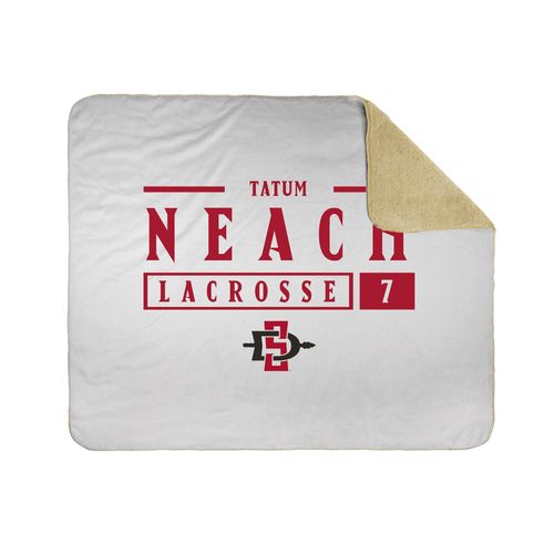 Picture of 50x60 Sherpa Lined Throw Blanket - white