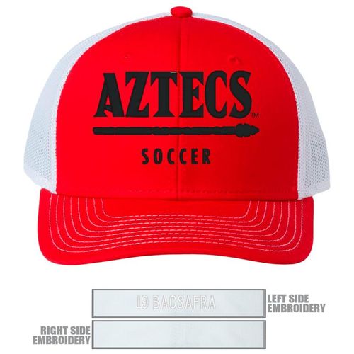 Picture of The Game Everyday Trucker Cap - red/ white