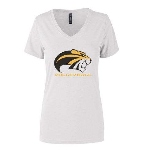 Picture of Women's Semi- Fitted Premium V- Neck T-Shirt  - white