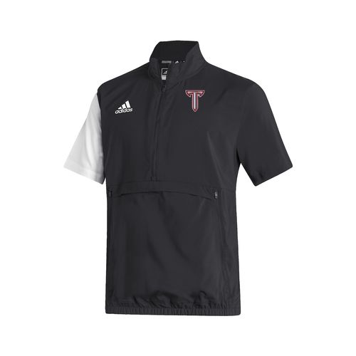 Picture of Stadium 1/4 Zip Woven Short Sleeve - black - white